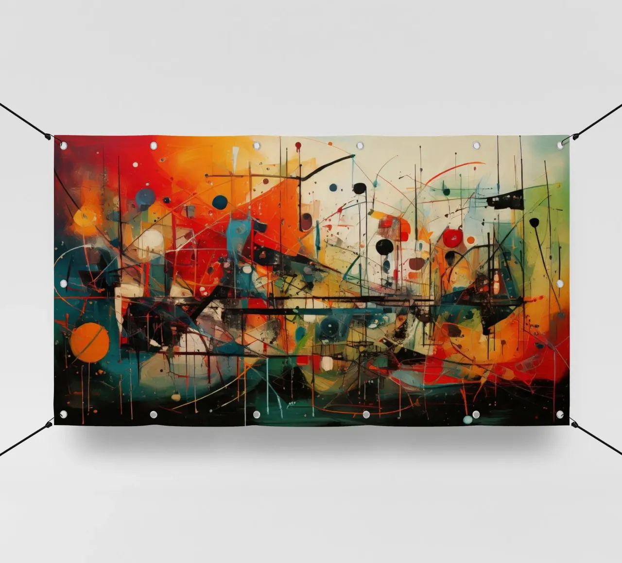 Abstract Geometric 004 telo in pvc da Art Unleashed