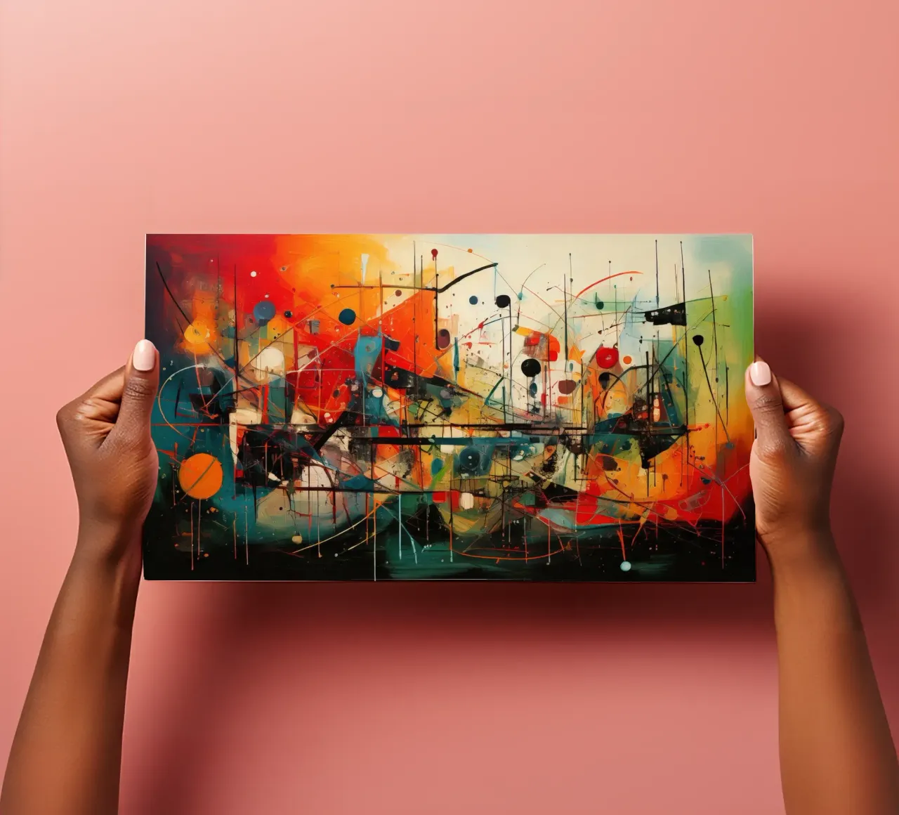 Abstract Geometric 004 Stickerbogen von Art Unleashed