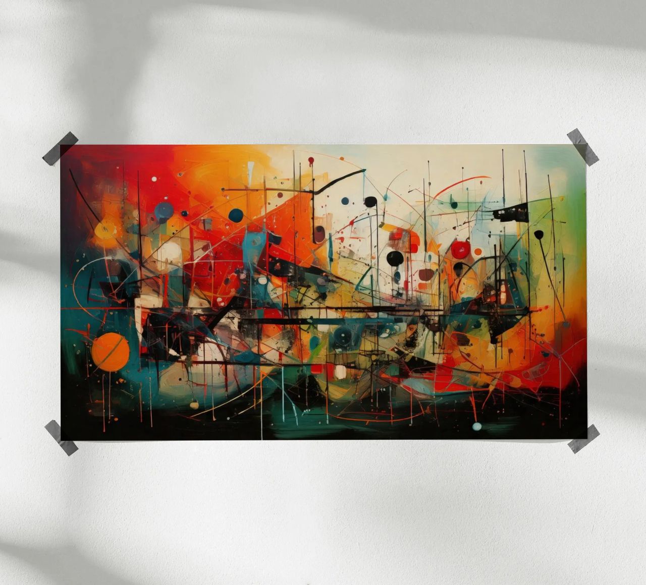 Abstract Geometric 004 Poster von Art Unleashed