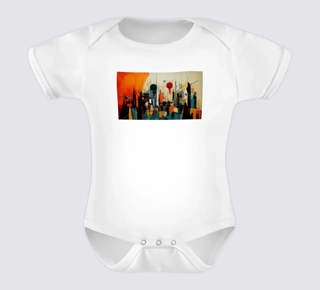 Abstract Geometric 005 body neonato maniche corte da Art Unleashed
