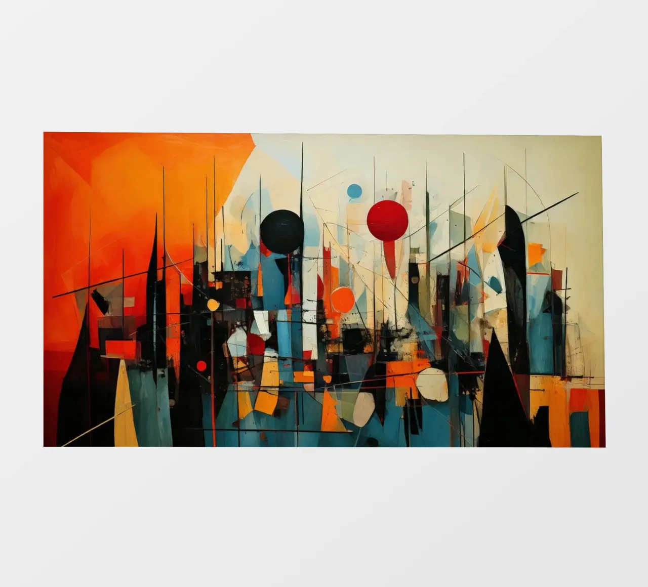 Abstract Geometric 005 pellicola backlit da Art Unleashed