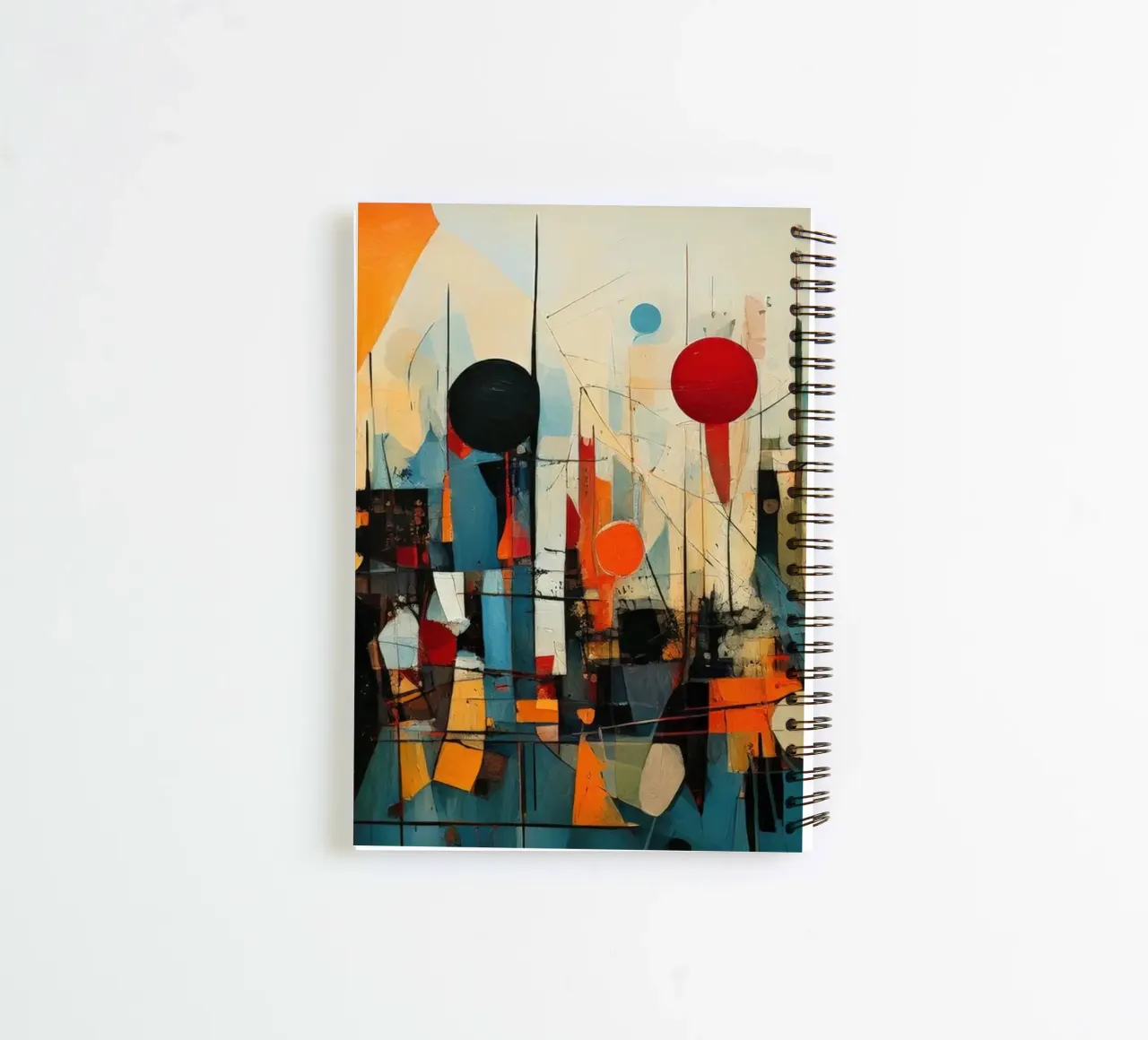 Abstract Geometric 005 spiral notebook by Art Unleashed