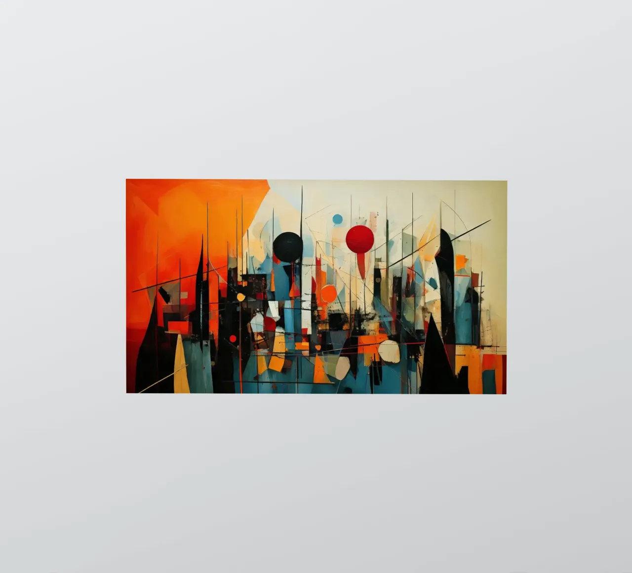 Abstract Geometric 005 sticker by Art Unleashed