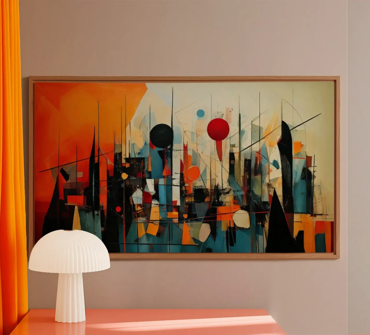 Abstract Geometric 005 alluminio dibond da Art Unleashed