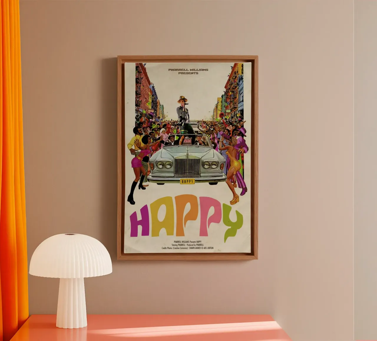 Happy #2 canvas met Baklijst van Ads Libitum