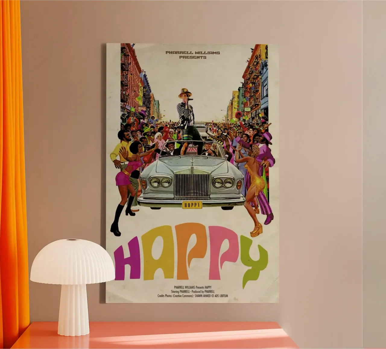 Happy #2 canvas met Baklijst van Ads Libitum