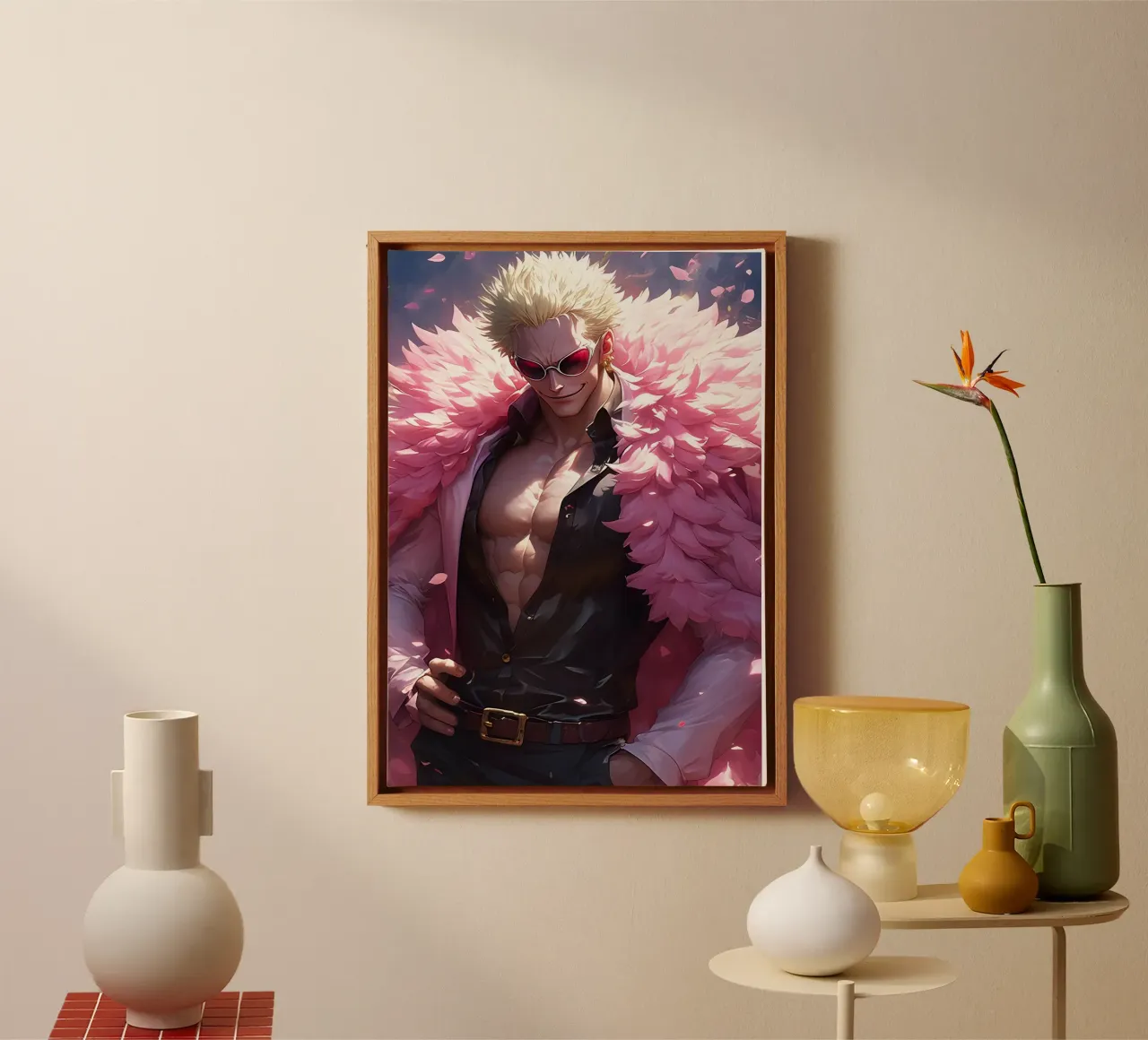 Donquixote Doflamingo One piece tela da CreativeStudio