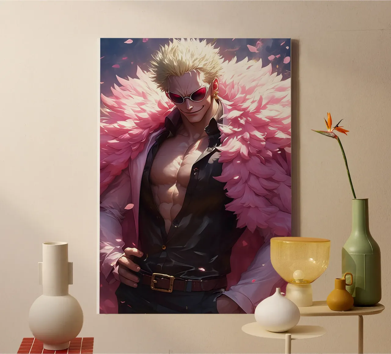 Donquixote Doflamingo One piece tela da CreativeStudio