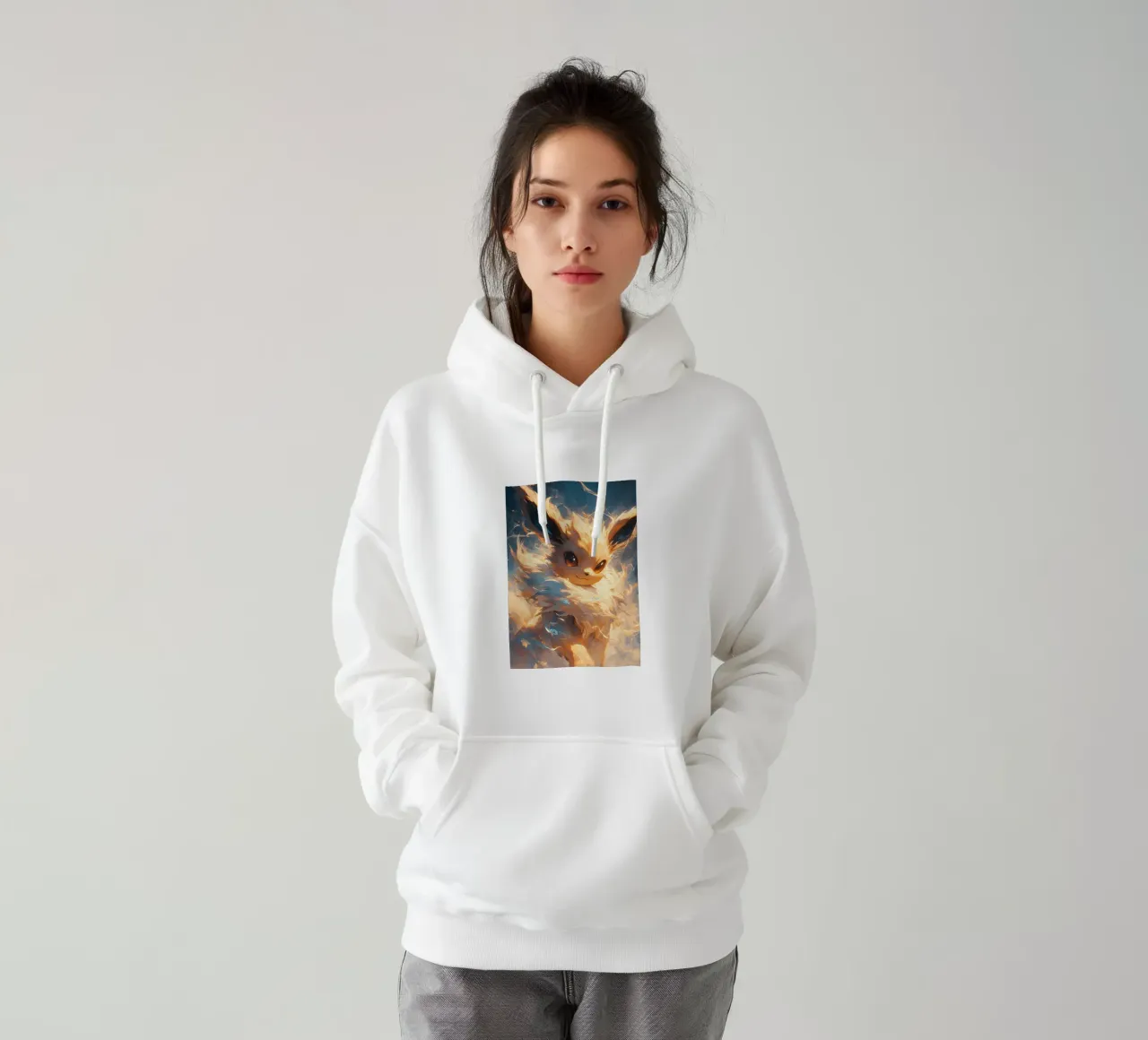 eevee pokemon felpa con cappuccio da CreativeStudio