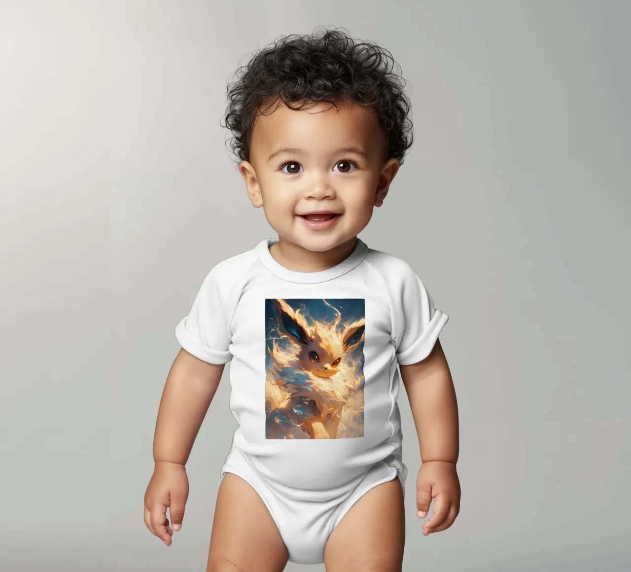 eevee pokemon body neonato maniche corte da CreativeStudio