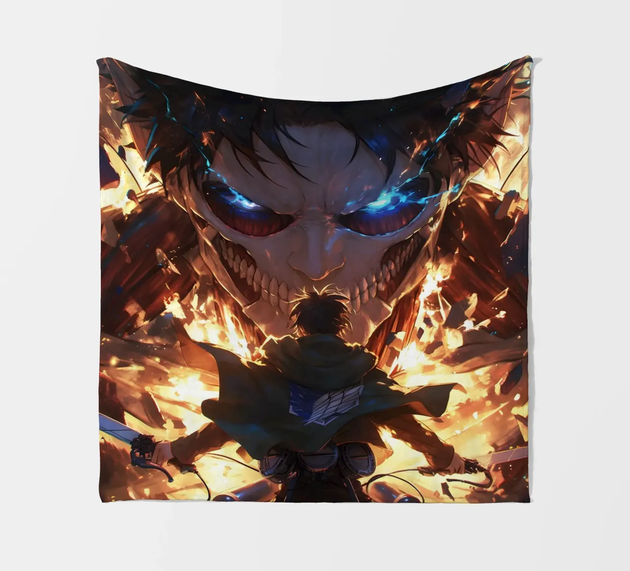 eren attack on titan coperta in pile da CreativeStudio