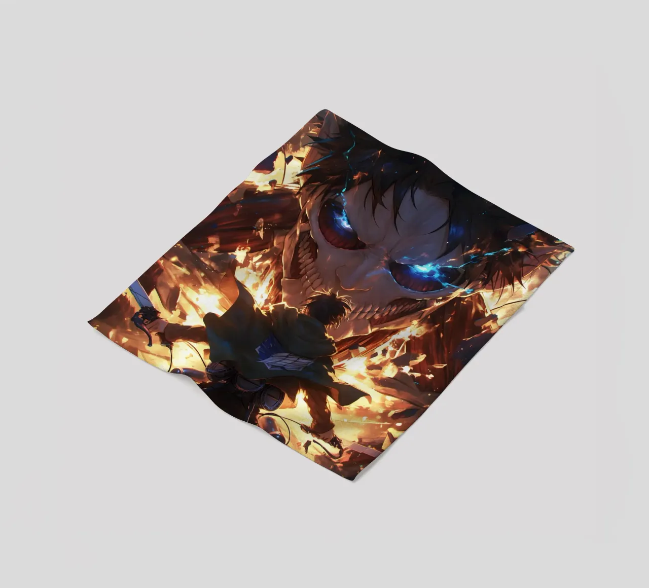 eren attack on titan coperta in pile da CreativeStudio