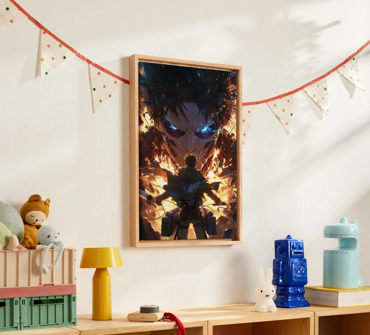 eren attack on titan tela con Cornice a cassetta da CreativeStudio
