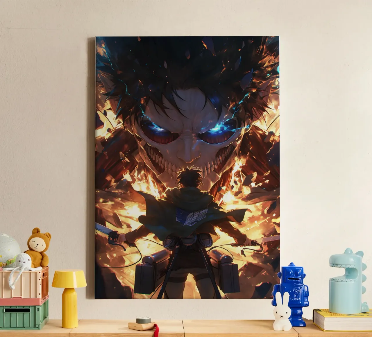 eren attack on titan tela con Cornice a cassetta da CreativeStudio