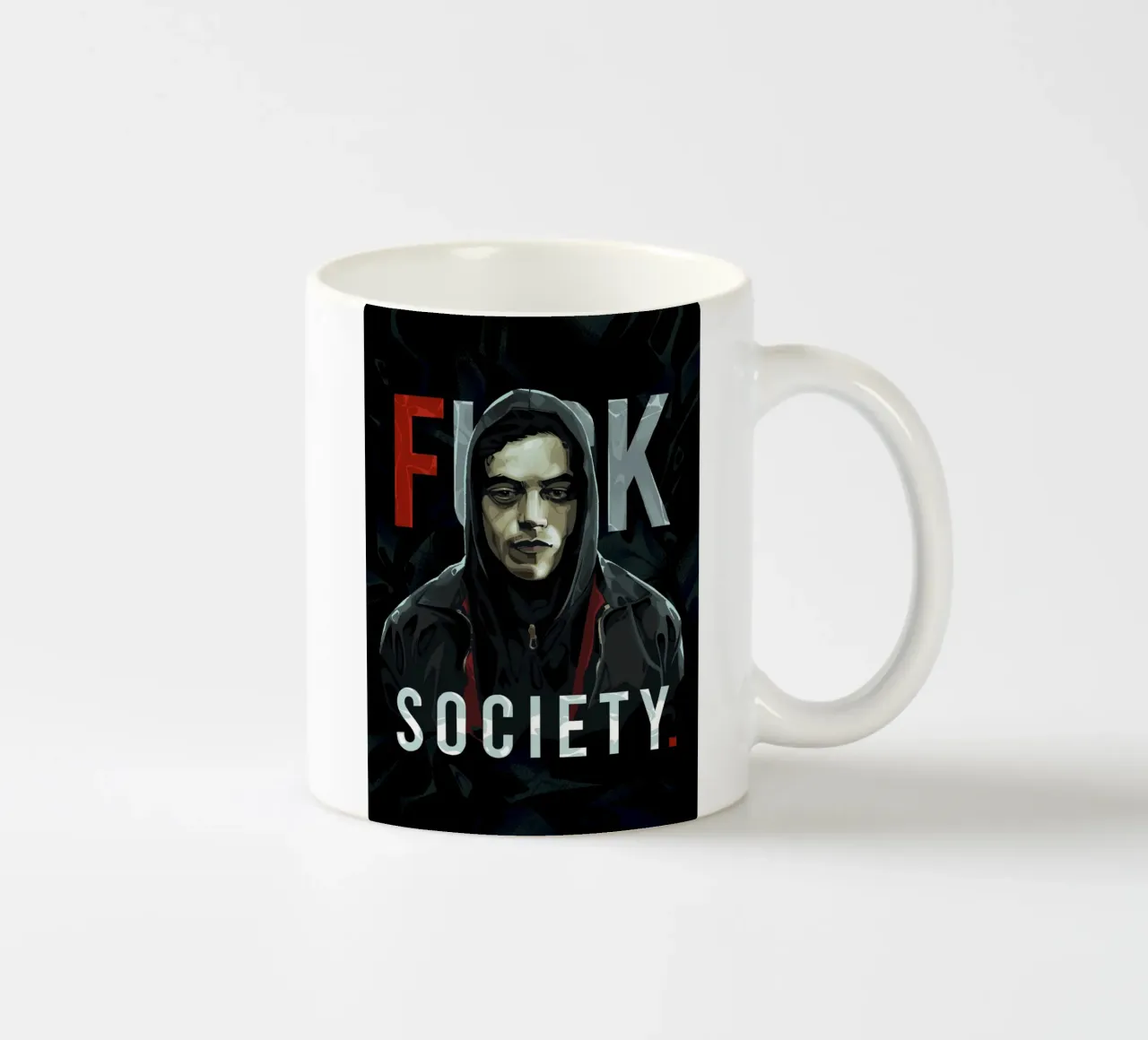 Fsociety Robot tazza in ceramica da nabakumov