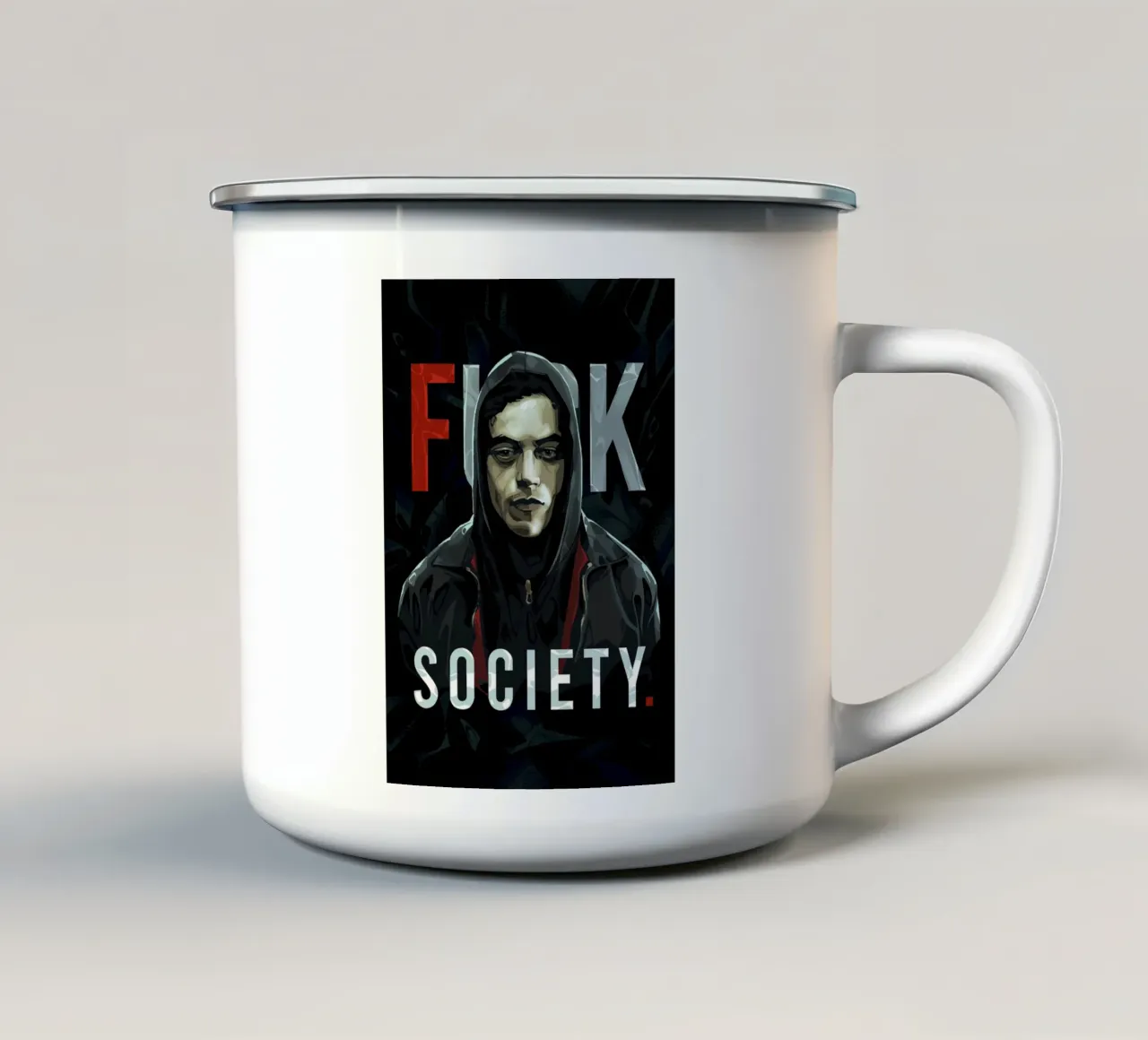 Fsociety Robot tazza in smalto da nabakumov