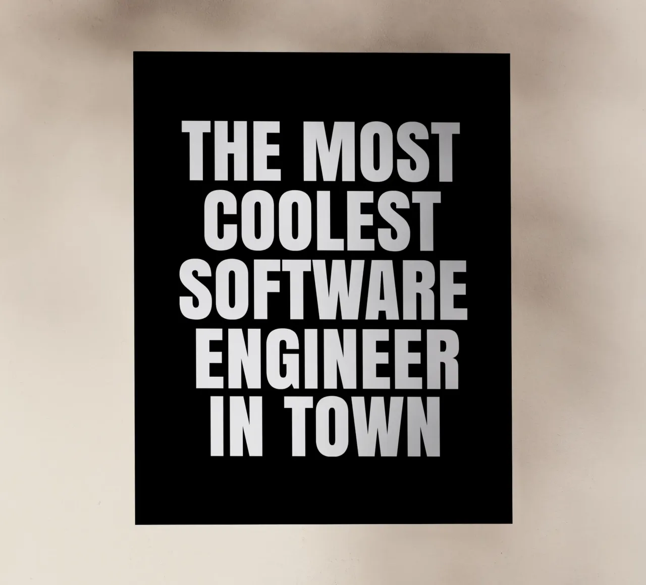 The most coolest software engineer in town backlit folie van happieeagle