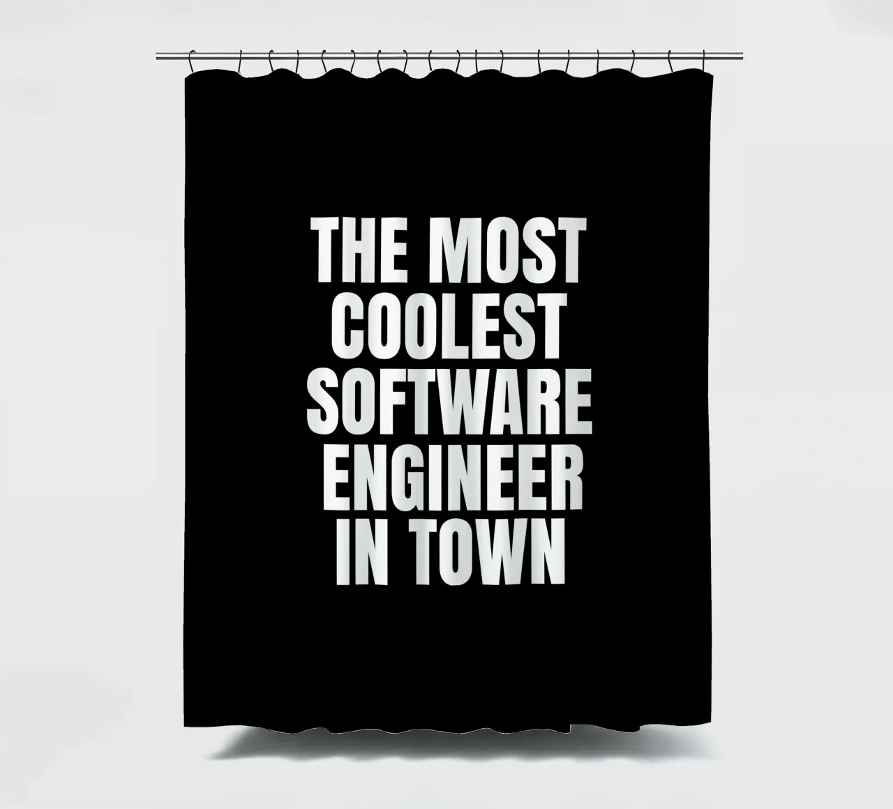 The most coolest software engineer in town Duschvorhang von happieeagle