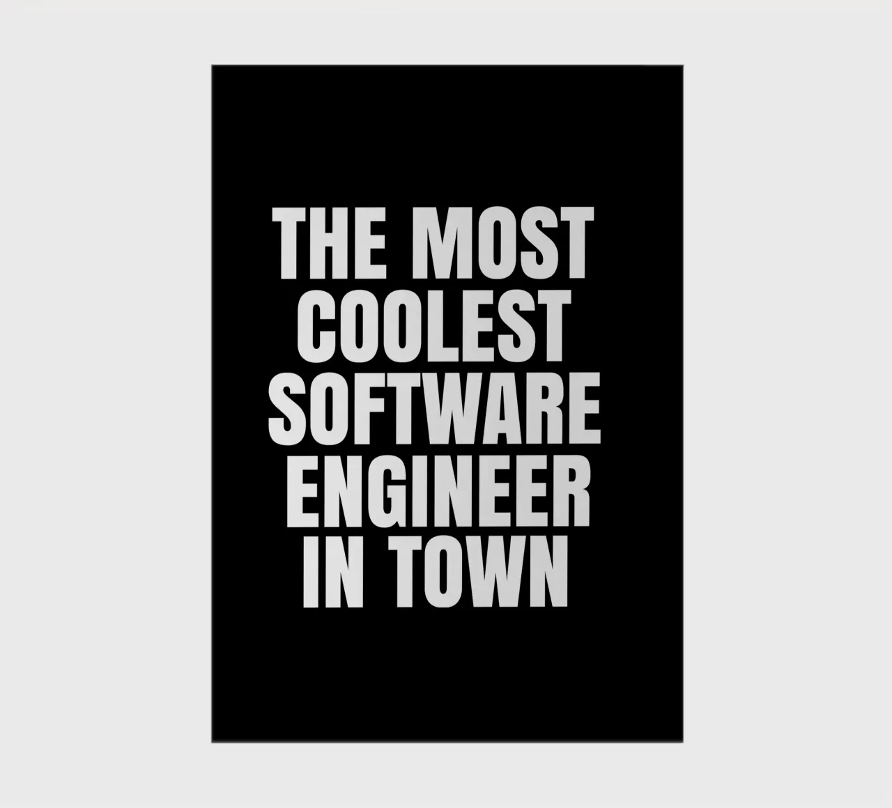 The most coolest software engineer in town Notizbuch von happieeagle