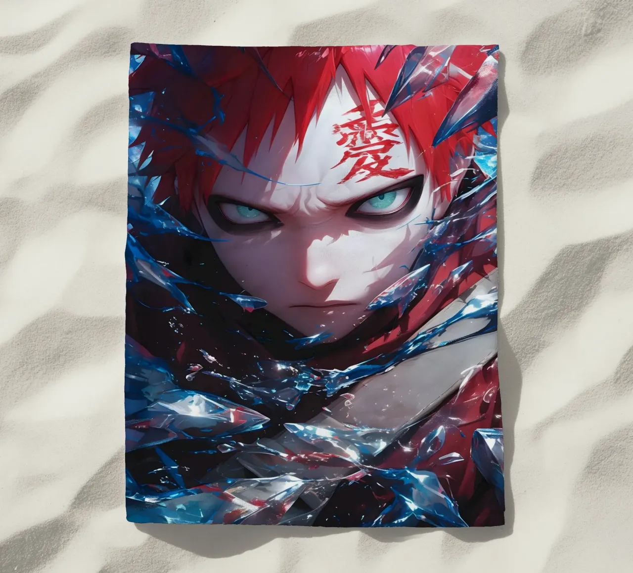 Gaara Naruto beach towel by CreativeStudio
