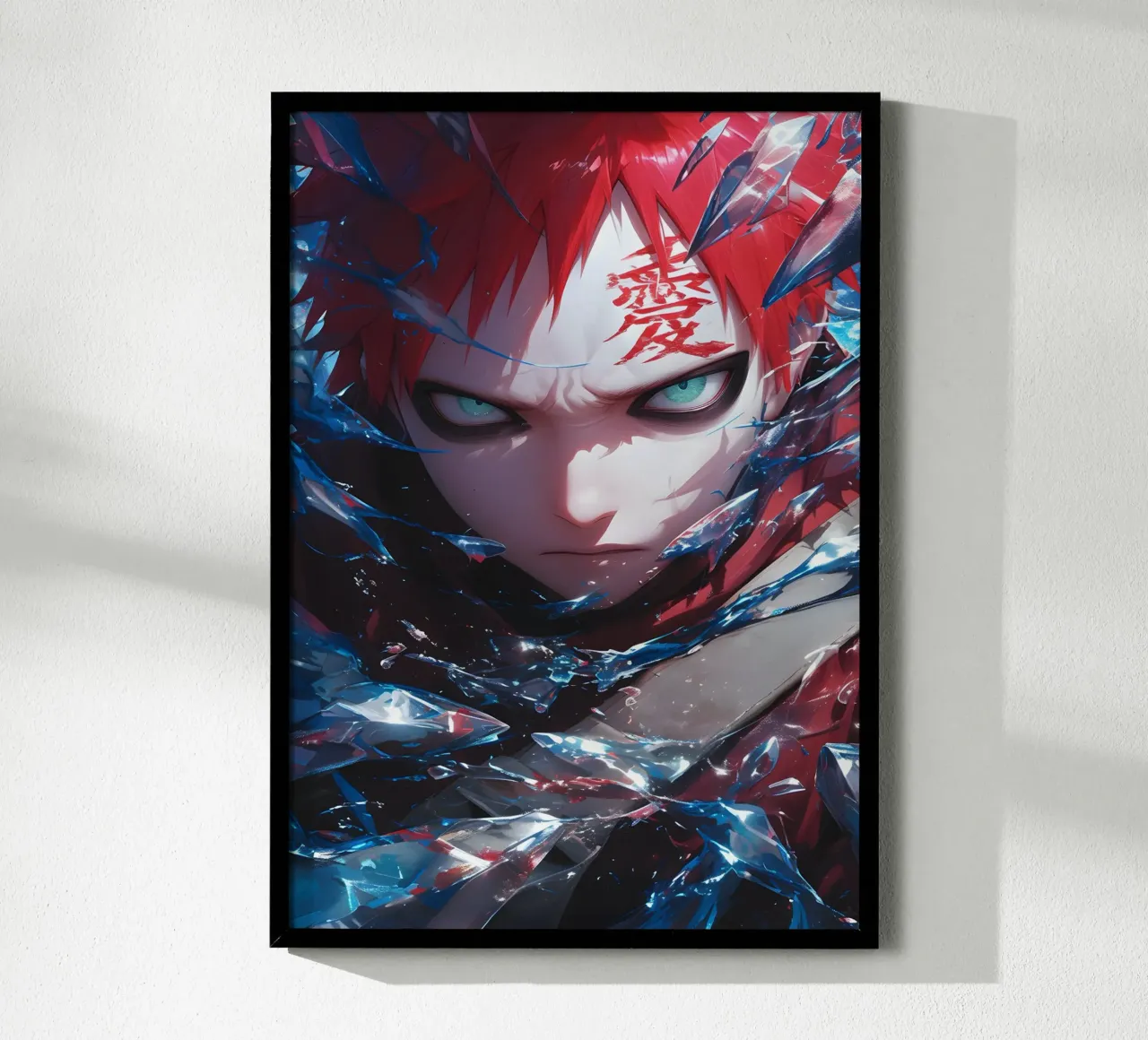 Gaara Naruto poster con telaio in plastica da CreativeStudio