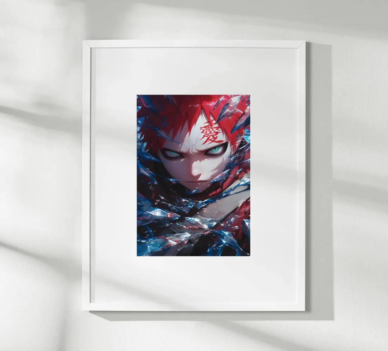Gaara Naruto poster con telaio in plastica da CreativeStudio