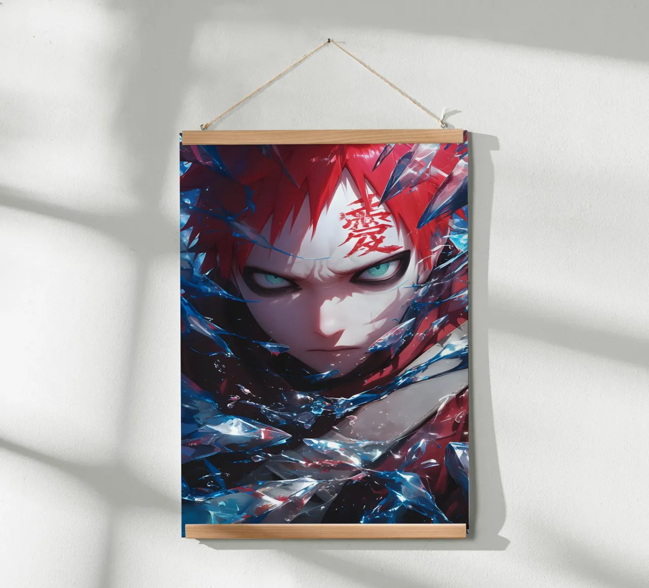 Gaara Naruto poster con telaio in plastica da CreativeStudio