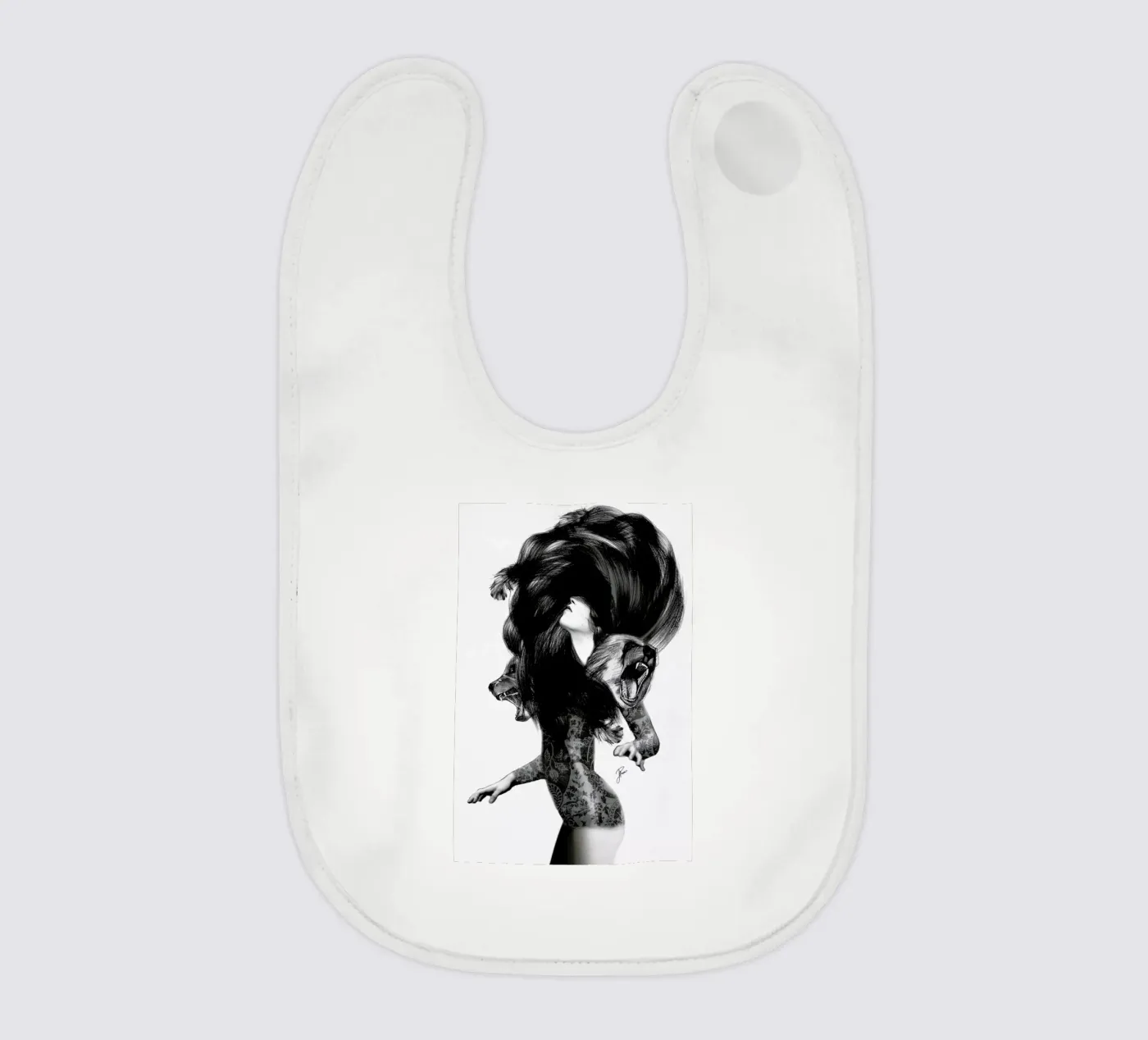 Bear 3 baby bib by Jenny Liz Rome