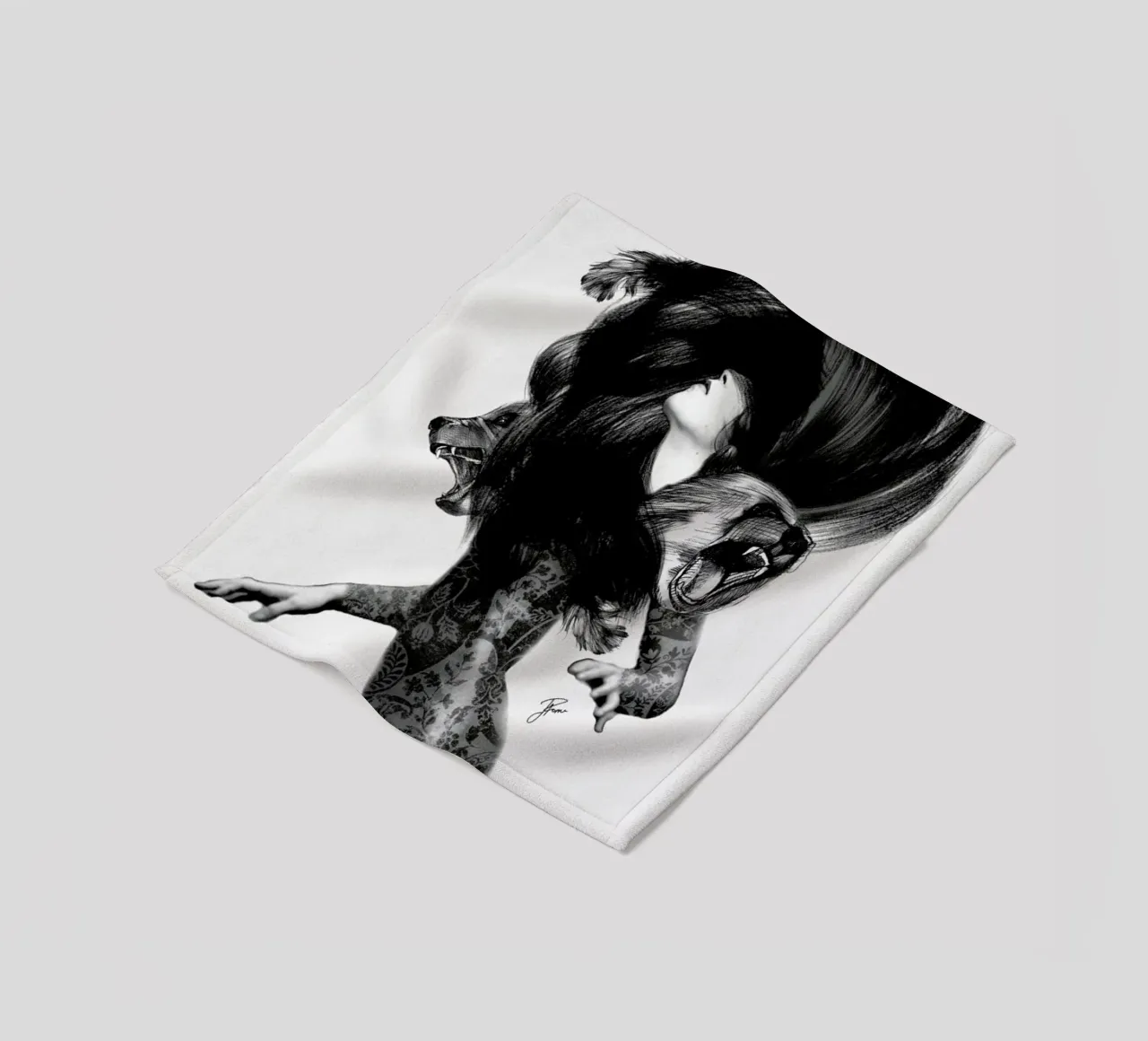 Bear 3 fleecedeken van Jenny Liz Rome