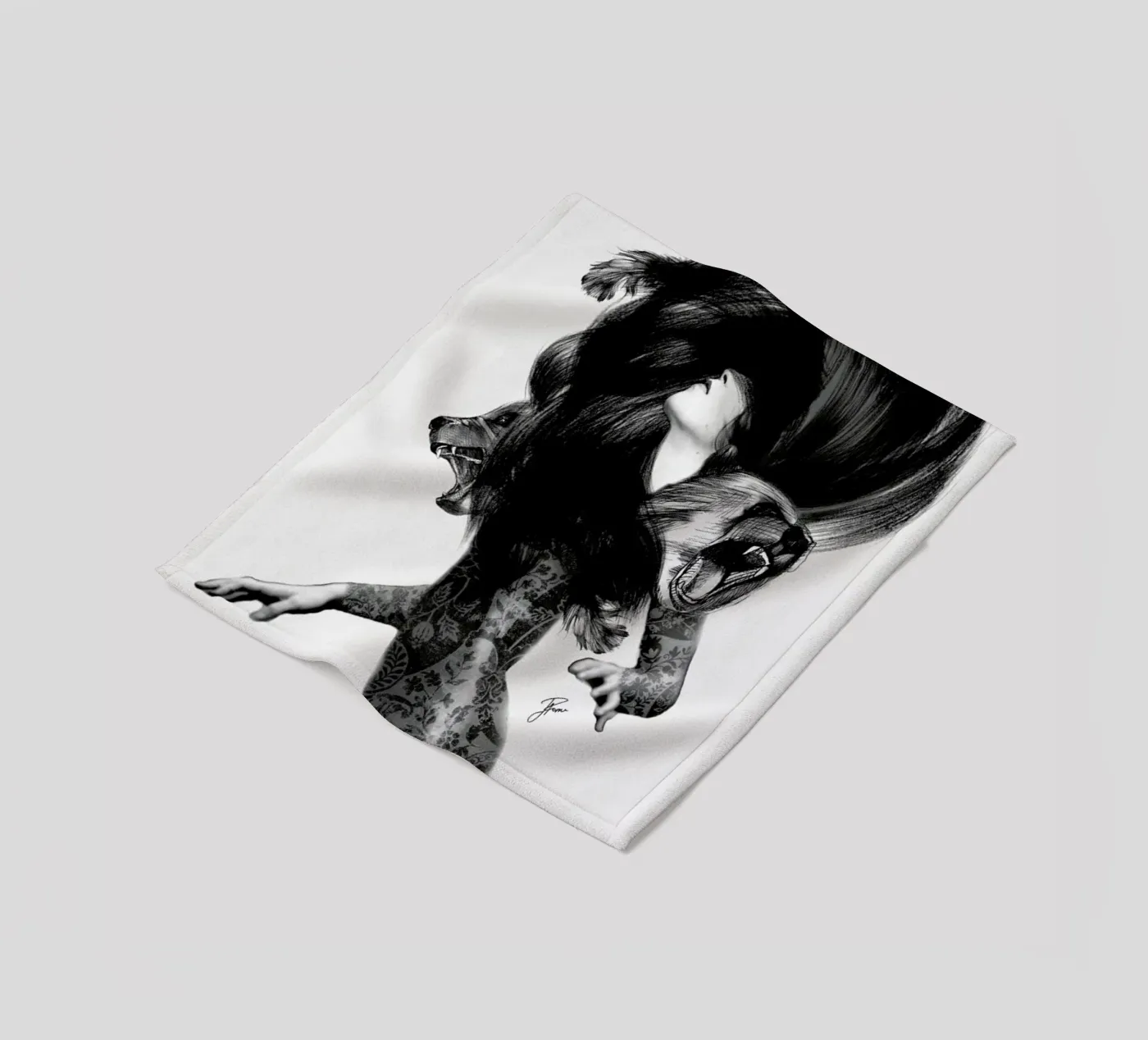 Bear 3 fleecedeken van Jenny Liz Rome