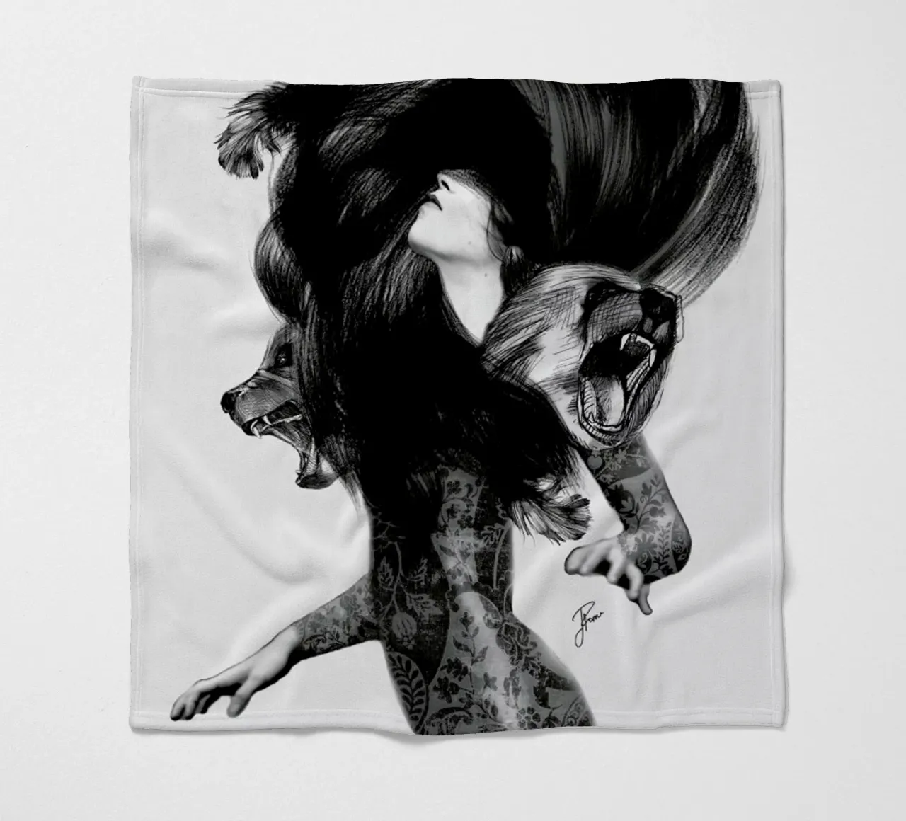 Bear 3 fleecedeken van Jenny Liz Rome