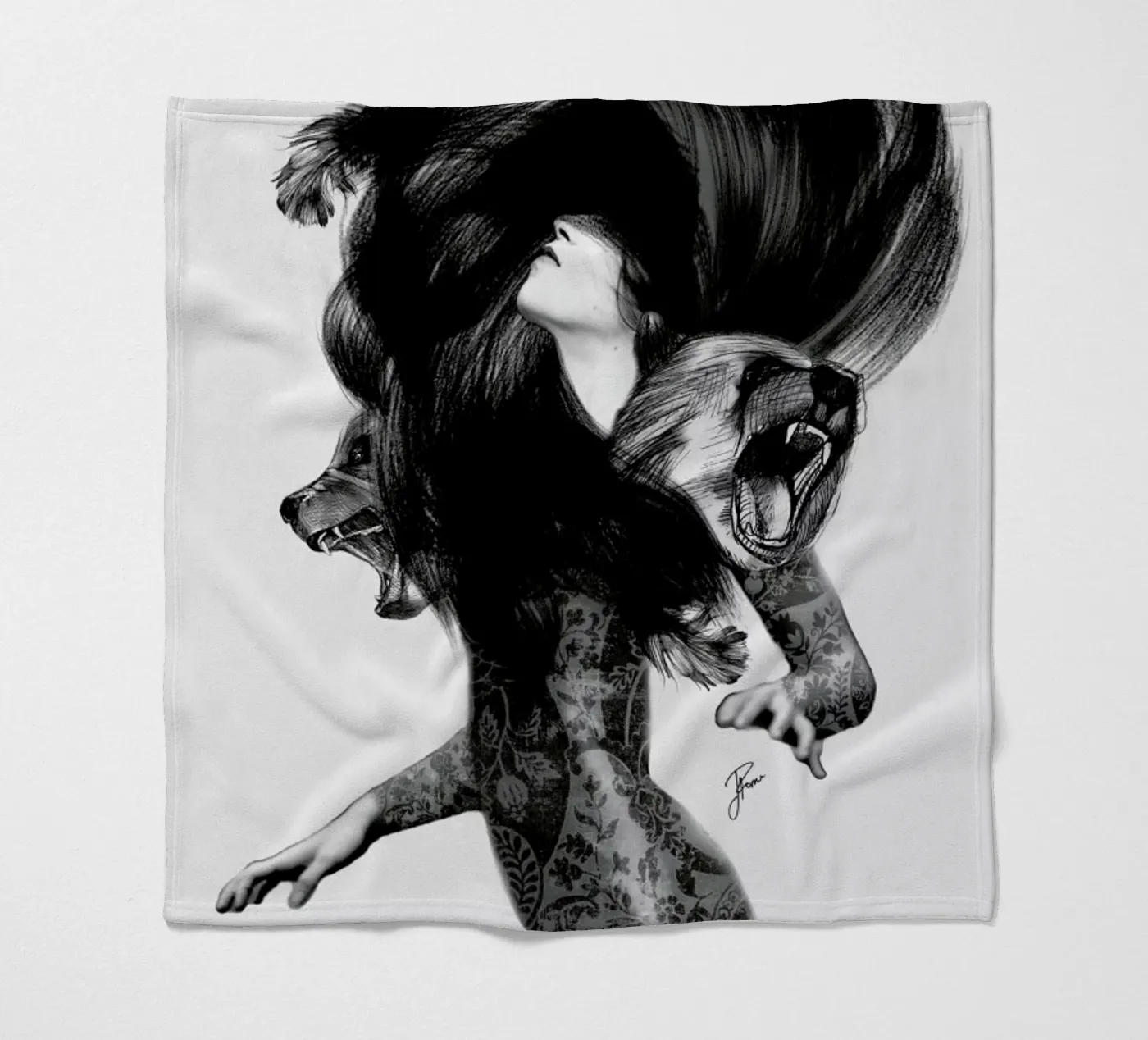 Bear 3 fleecedeken van Jenny Liz Rome