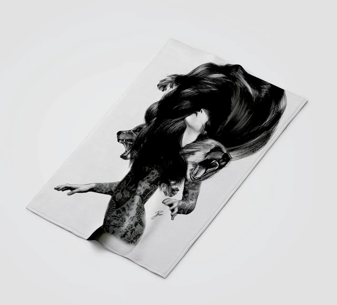 Bear 3 fleecedeken van Jenny Liz Rome