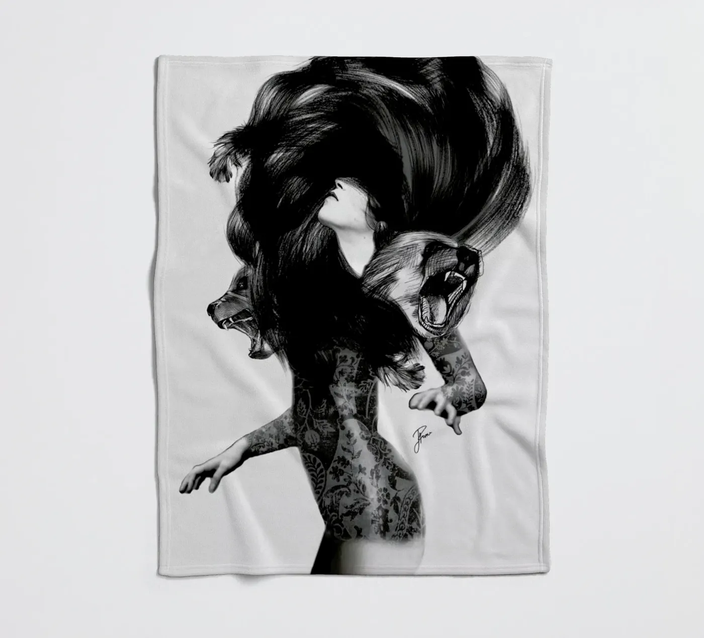 Bear 3 plaid polaire de Jenny Liz Rome