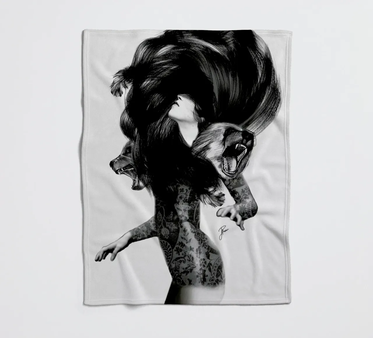 Bear 3 fleecedeken van Jenny Liz Rome