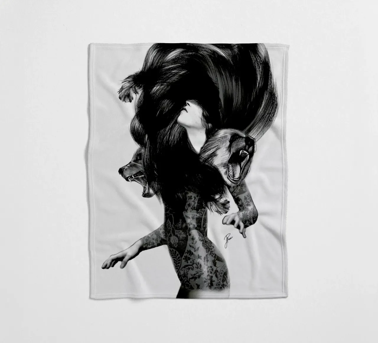 Bear 3 fleecedeken van Jenny Liz Rome