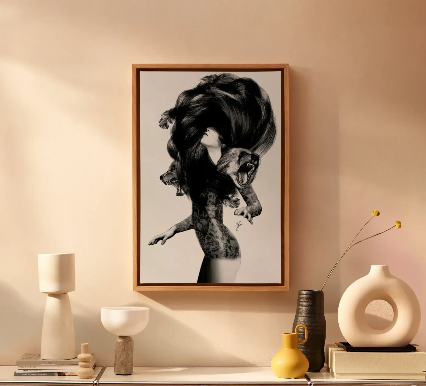 Bear 3 canvas by Jenny Liz Rome