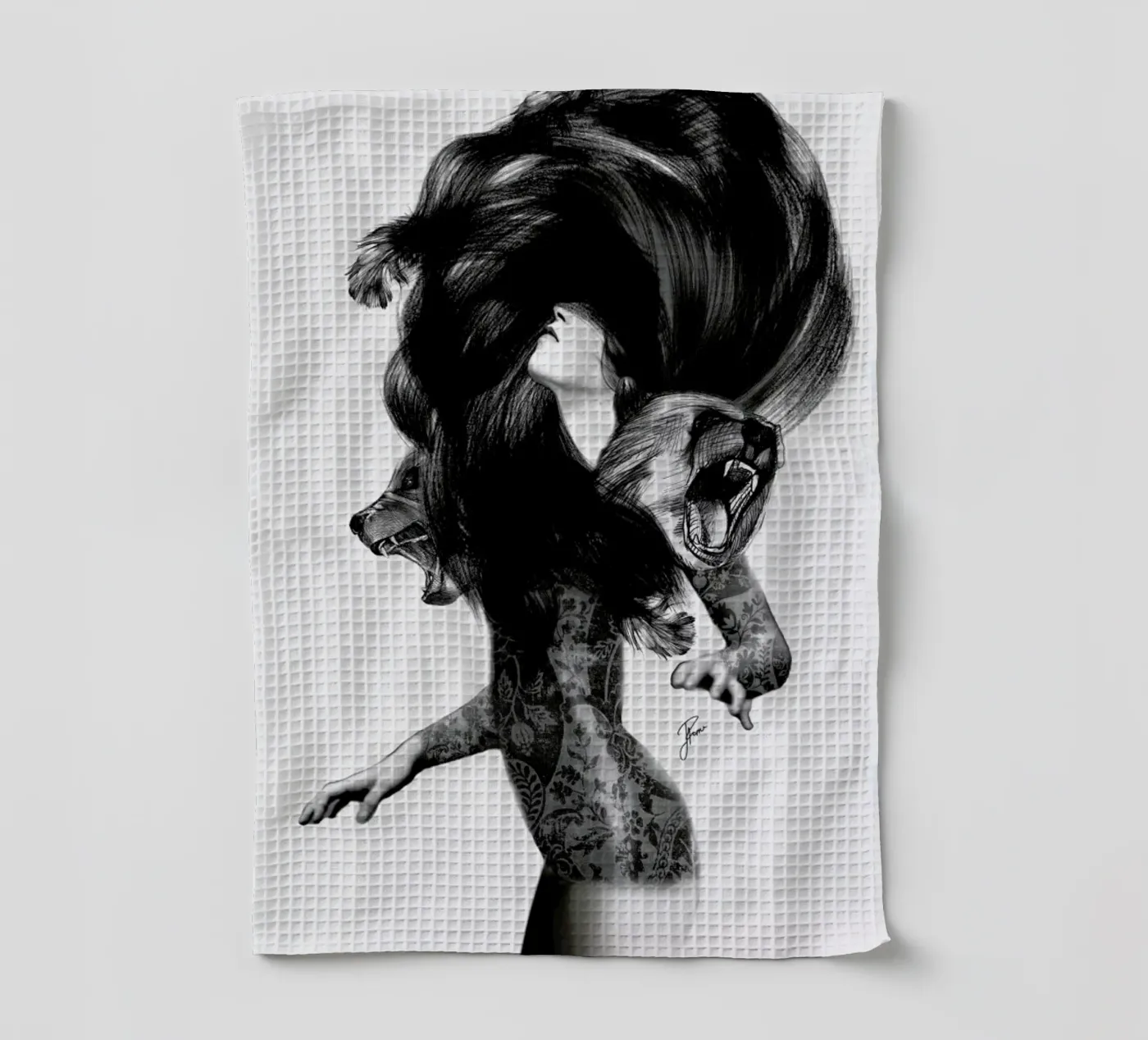 Bear 3 torchon de Jenny Liz Rome