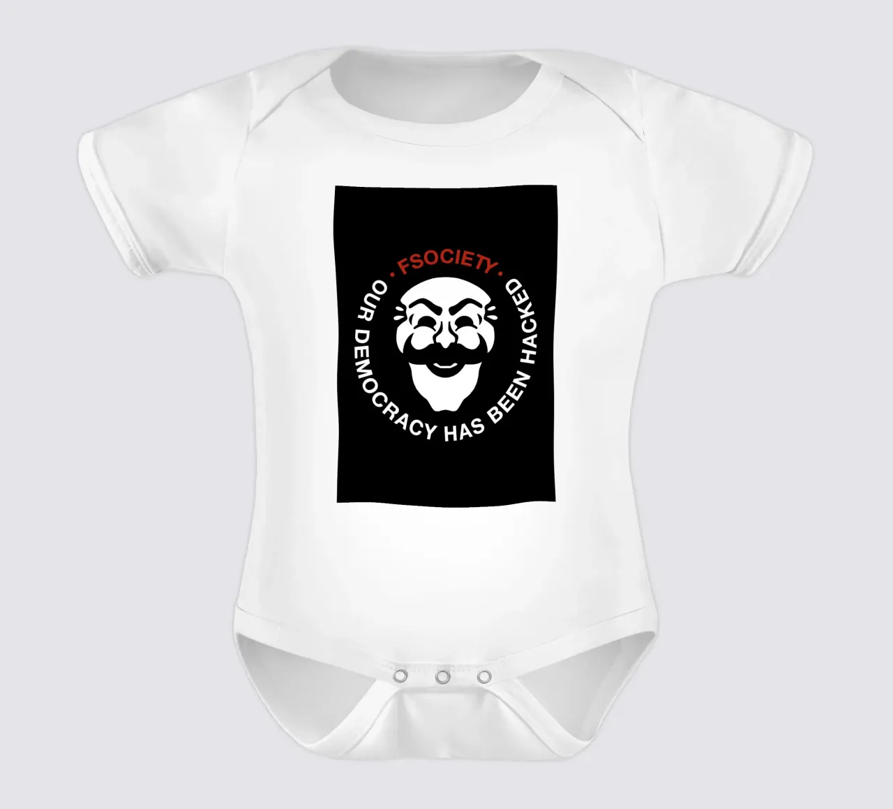 Fsociety Emblem body neonato maniche corte da nabakumov