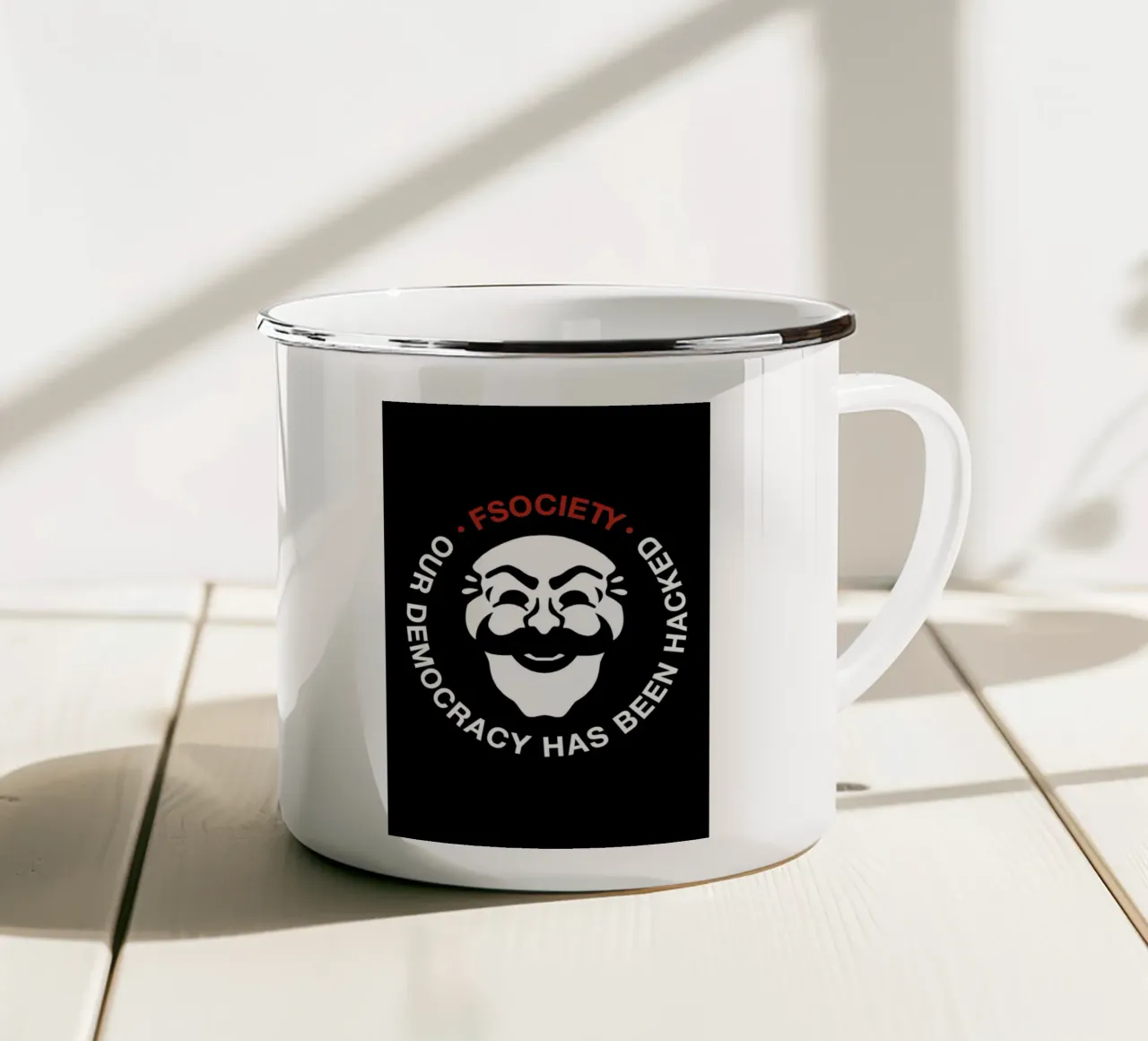 Fsociety Emblem tazza in smalto da nabakumov