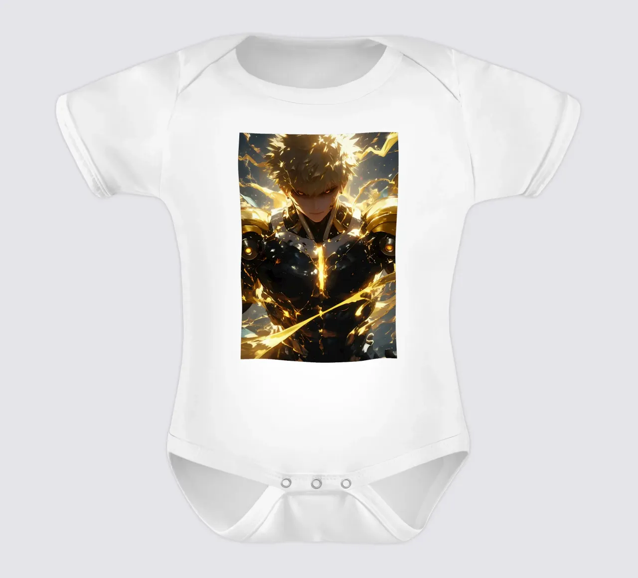 Genos One Punch Man body neonato maniche corte da CreativeStudio