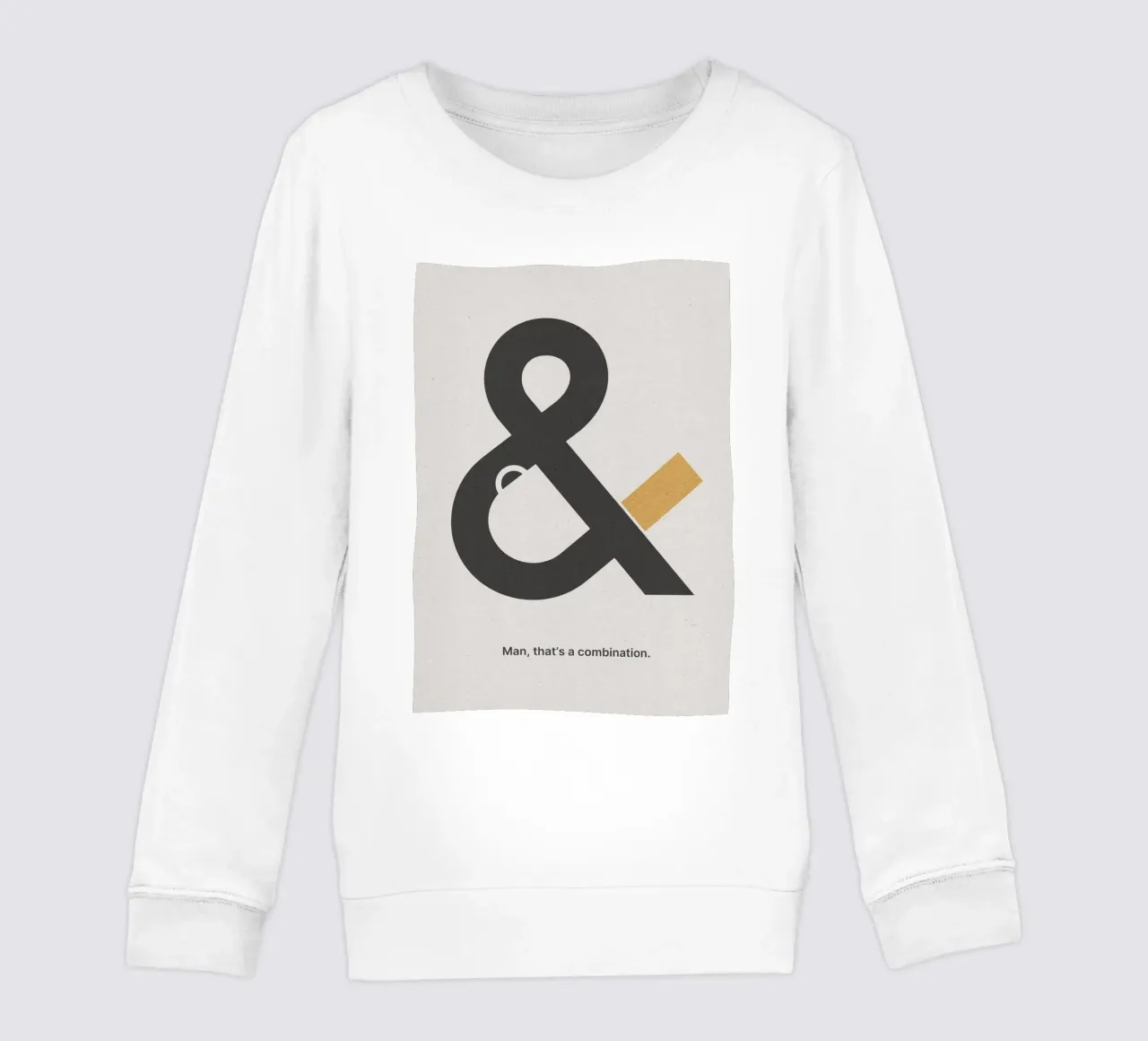 Coffee & Cigarettes Beige felpa bambino da nabakumov