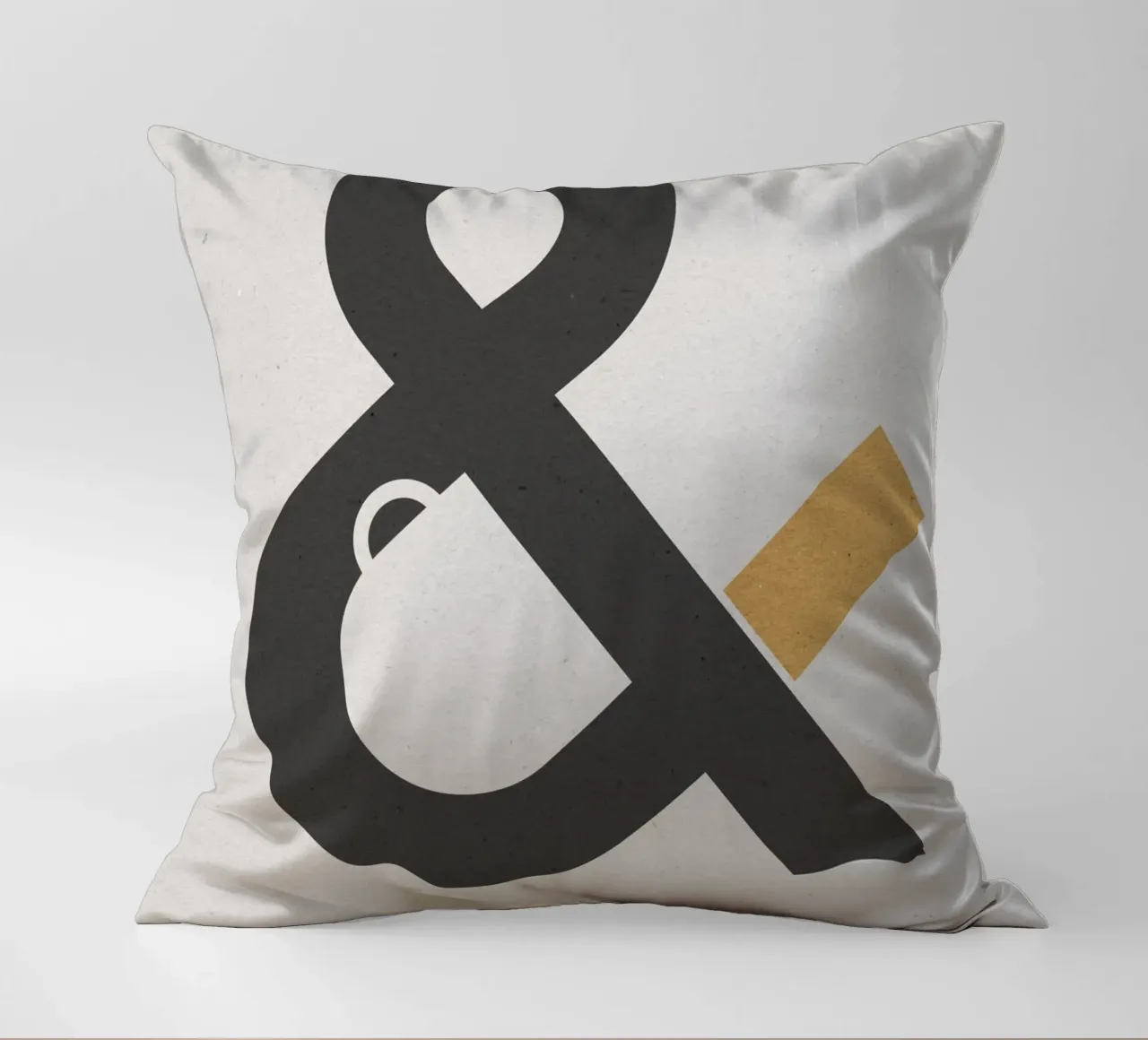 Coffee & Cigarettes Beige cuscino da nabakumov