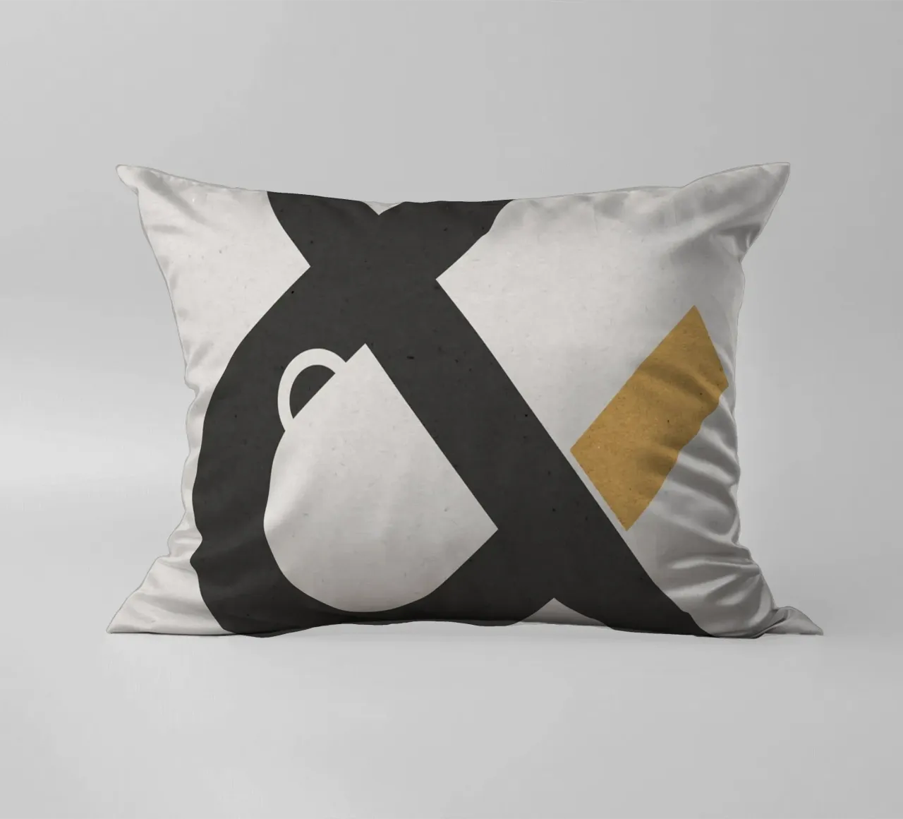 Coffee & Cigarettes Beige cuscino da nabakumov
