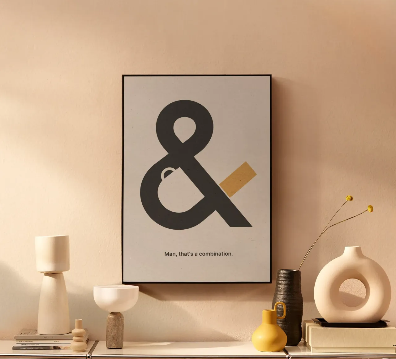 Coffee & Cigarettes Beige alluminio dibond da nabakumov