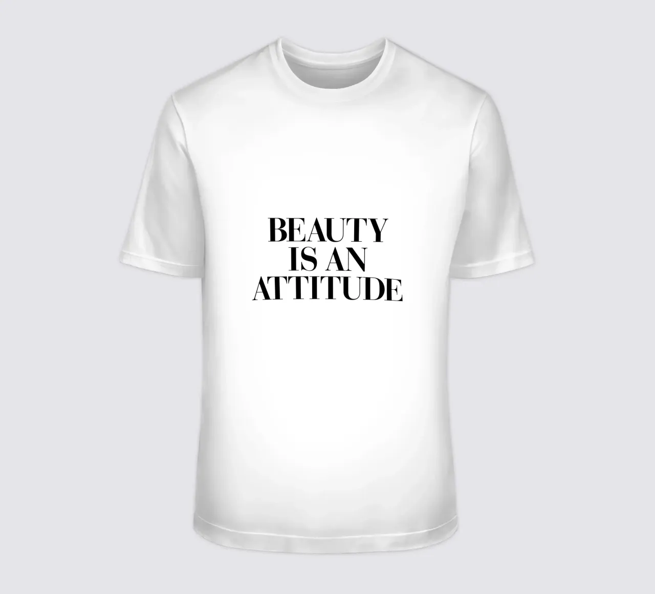 La bellezza è un atteggiamento t-shirt da THE MOTIVATED TYPE