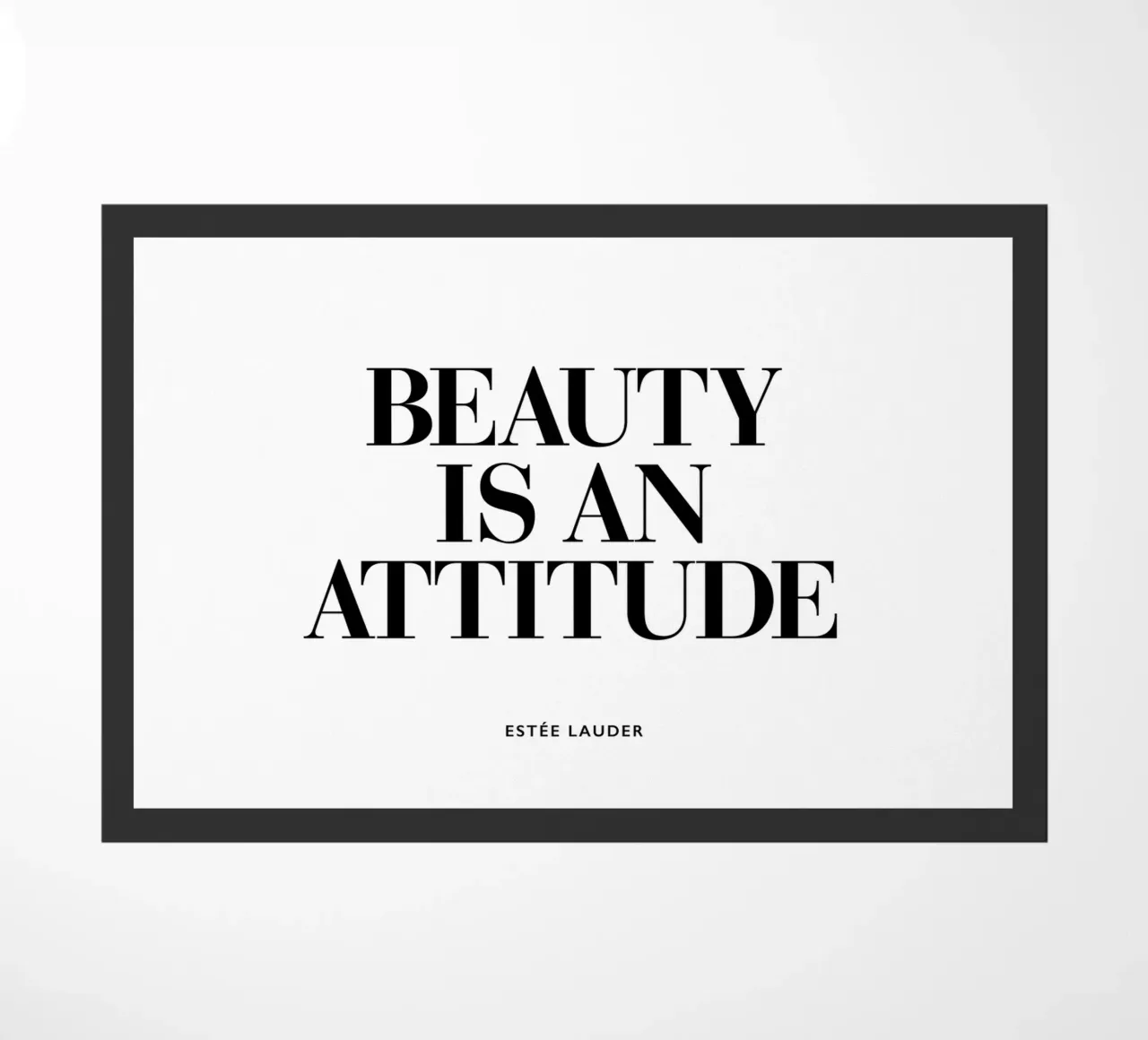 La bellezza è un atteggiamento zerbino da THE MOTIVATED TYPE