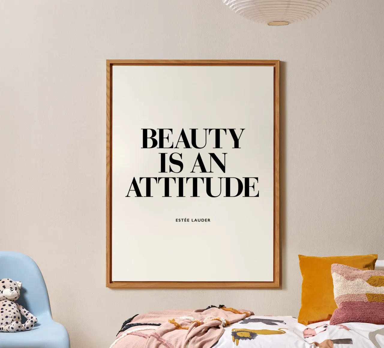 La bellezza è un atteggiamento alluminio dibond da THE MOTIVATED TYPE