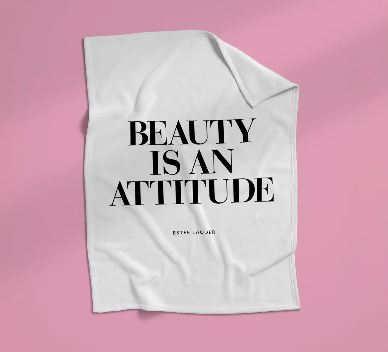 La bellezza è un atteggiamento coperta in pile da THE MOTIVATED TYPE