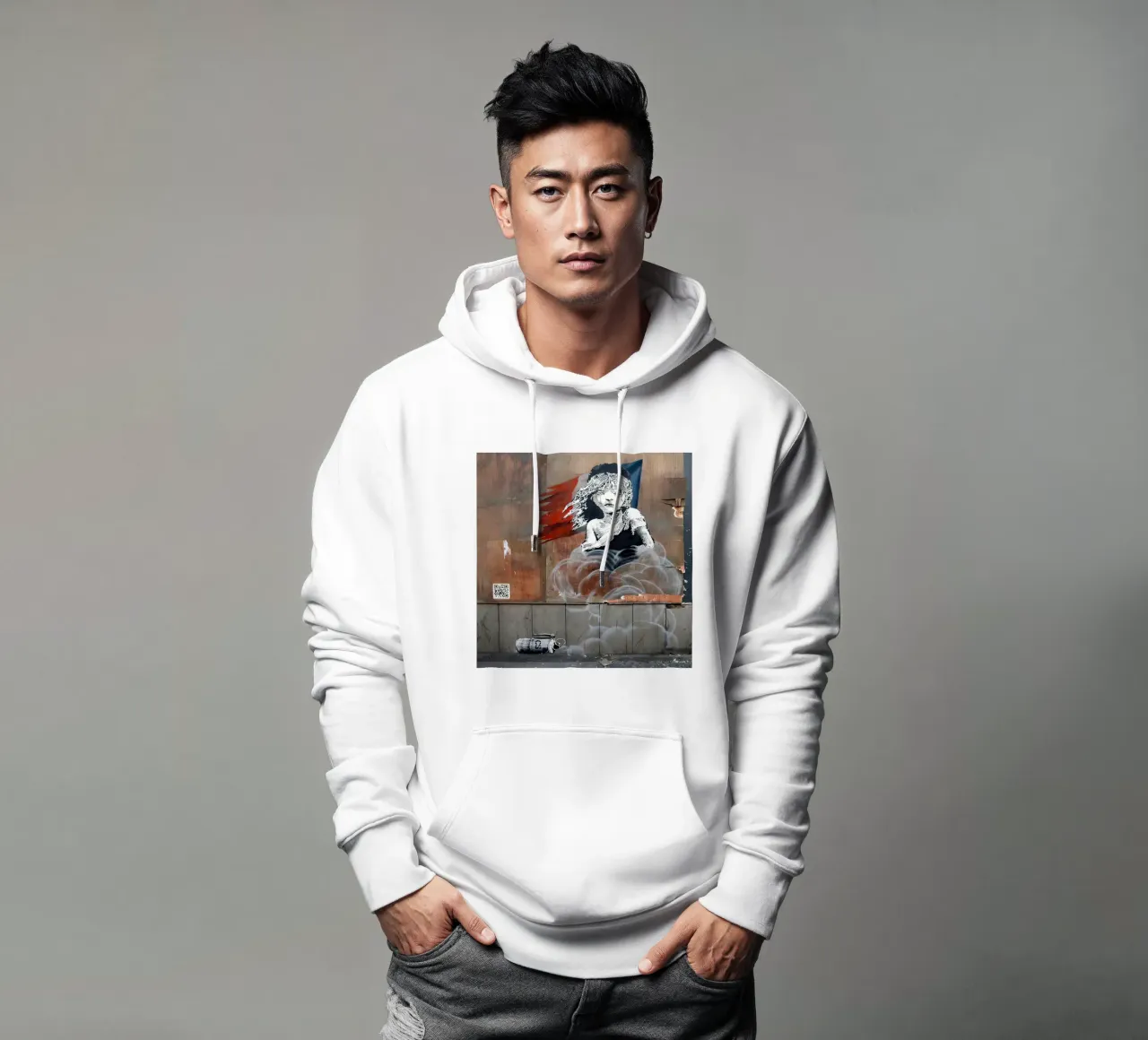 Cosetta Banksy felpa con cappuccio da 🎁 ARTVI-SHOP